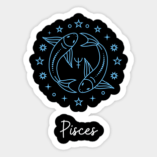 Astrological zodiac birthday sign Pisces Sticker